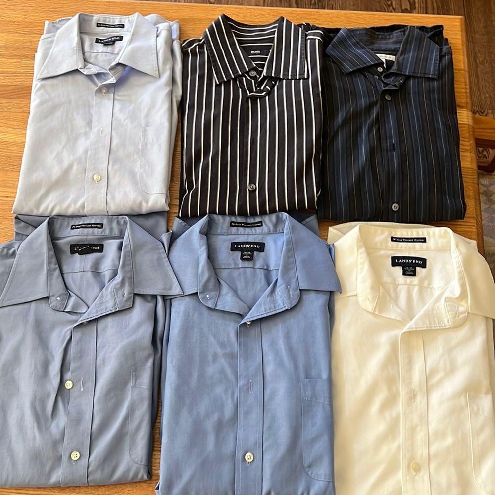 6 men dress shirts